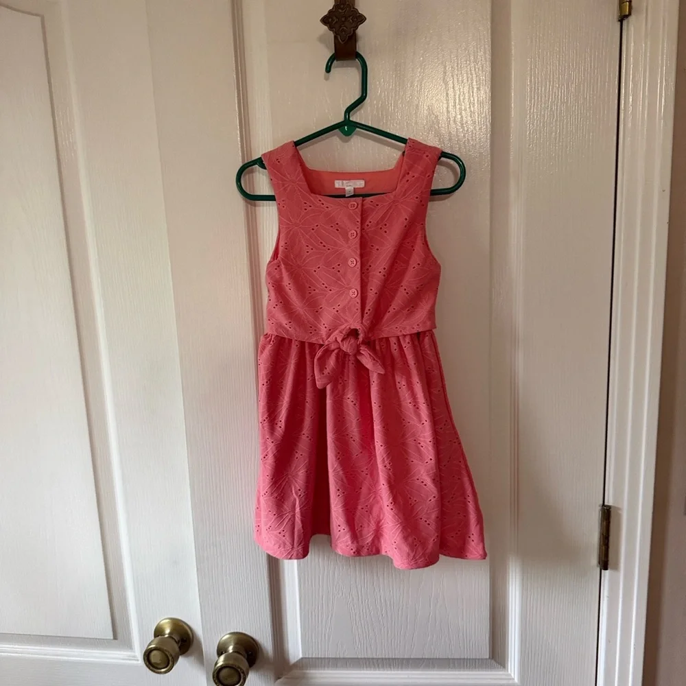 Pink Sleeveless Kids Dress